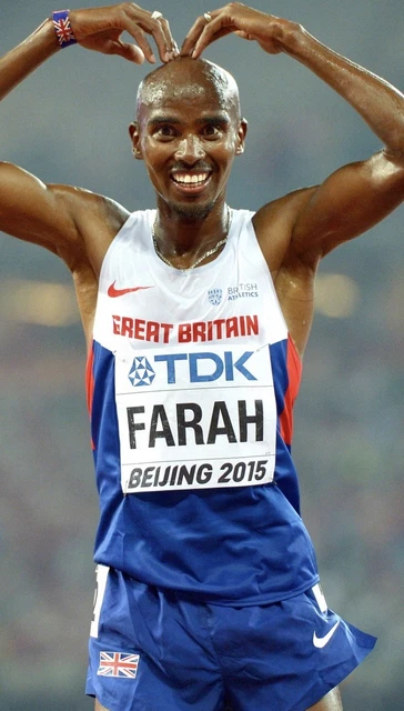 NIKE PRO ELITE 2015 Team GB Mo Farah Running Singlet Vest NIKE PRO ELITE 2015 Team GB Mo Farah Running Singlet Vest