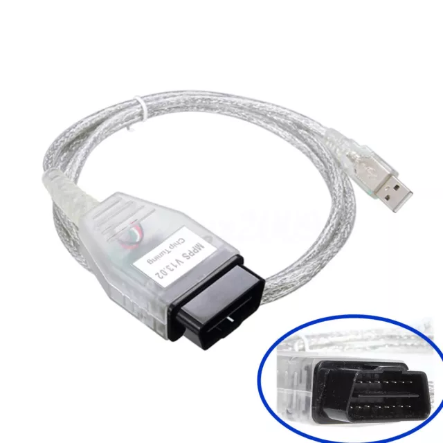 SMPS MPPS V13.02 K+CAN OBD2 USB Connector Cable ECU Tool For AUDI VW BMW Citroen
