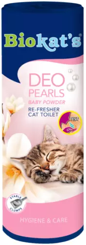 Biokat’s Deo Pearls Baby Powder Profumo per Lettiera Gatto con Vaniglia 700g