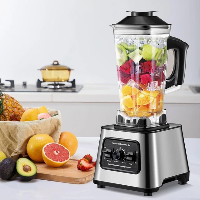 Blender Smoothie Pro AMZchef 2000W – 2L – 8 Lames 3D Inox