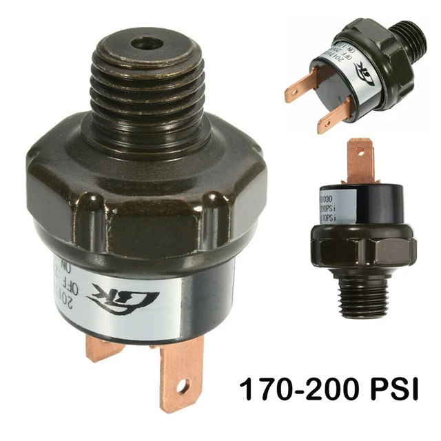 AIR COMPRESSOR TANK Pressure Switch 170 Psi On 200 Psi Off Air Ride
