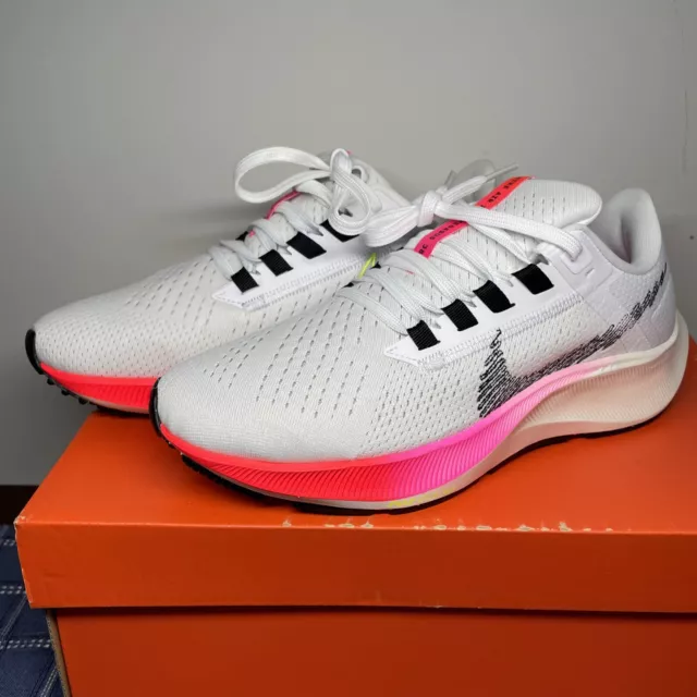 Nike Wmns 7 Air Zoom Pegasus 38 White Pink Black Women Running Shoes DJ5401-100