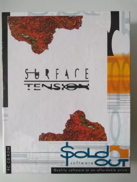 VINTAGE "SURFACE TENSION"  BIG BOX PC GAME by SOLD OUT SOFTWARE NEW AND SEALED