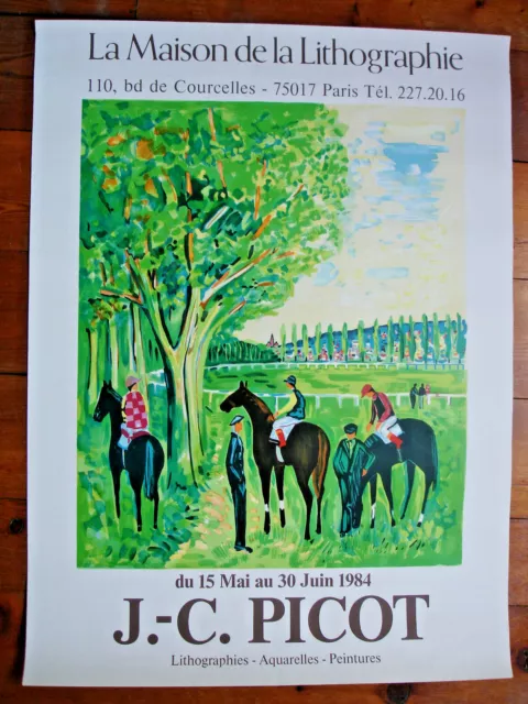 Affiche Lithographique J_C.picot- 1984- La Maison De La Lithographie-75/55 Cm