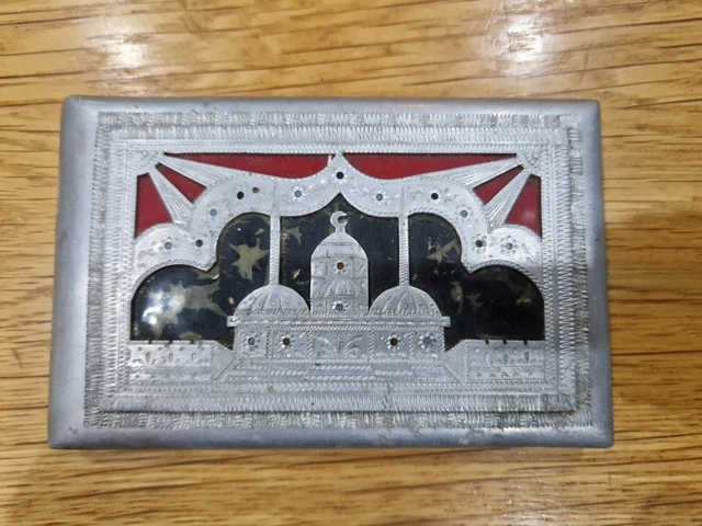 WW2 ANTIQUE ITALIAN Prisoner Of War Made Cigarette Case / Trench Art £ ...