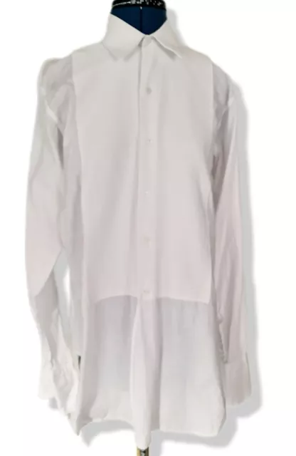 Vintage White Shirt formal Rocola London 1970s Cotton 70s dress shirt