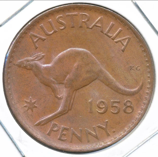 Australia 1958(p) One Penny 1d Elizabeth II - Uncirculated