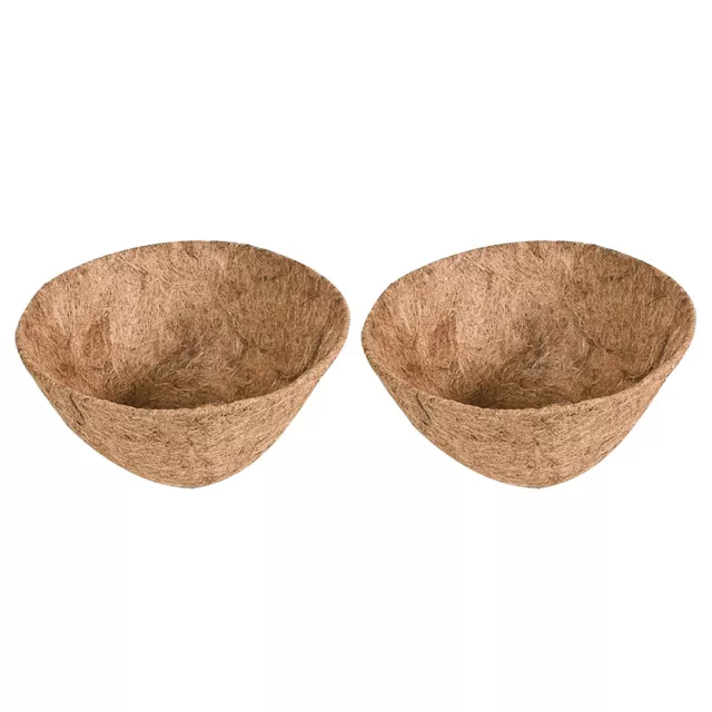 2pcs Basket Liner Breathable Anti-deformed Uv Resistant Hanging Pot Mat Pastoral