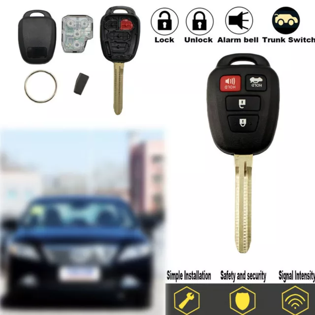 Pour 2012 -2014 Toyota Camry Keyless entrée clé de voiture à distance Fob G puce