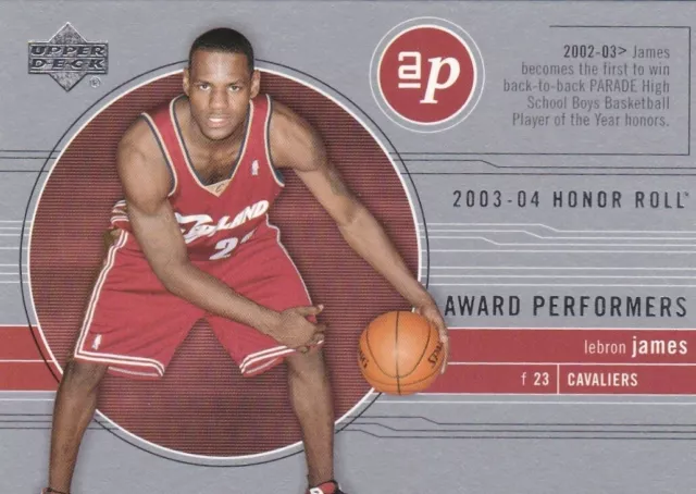 Lebron James 2003 Upperdeck Honor Roll Award Performers Ap1