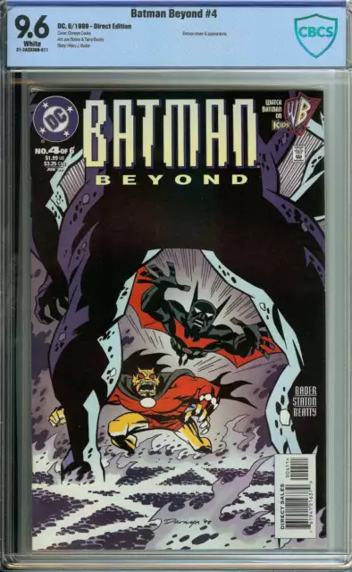 Batman Beyond #4 Cbcs 9.6 White Pages // Dc Comics 1999