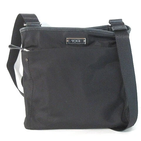 Tumi Shoulder Bag Body Crossbody Diagonal Cliff Nylon Black Sm0 Mens