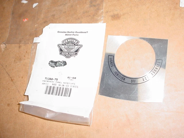 Harley Davidson Shovelhead EVO Dash Panel Console Decal 71300-79 