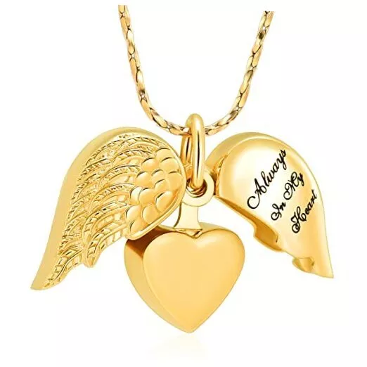 Cremation Jewelry for Ashes Heart Urn Necklace Pendants Ashes for Women Gold