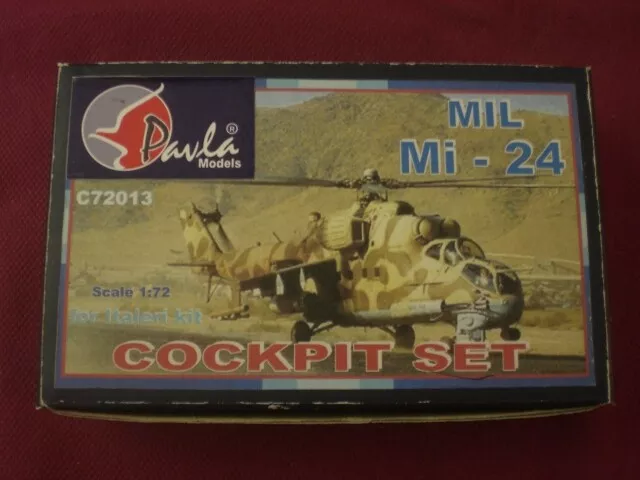 MIL-Mi - 24 Cockpit set for Italeri kit - Scale 1/72 Pavla Models