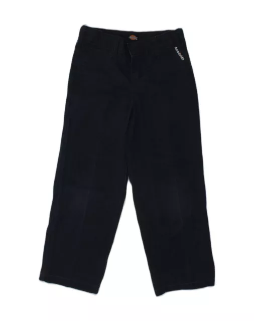 DICKIES Boys Straight Casual Trousers 4-5 Years W22 L19  Navy Blue AQ36