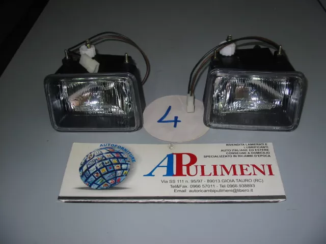 Faro/Fendinebbia Kit Dx/Sx  Autobianchi Y 10  Nuovo! Originale!!