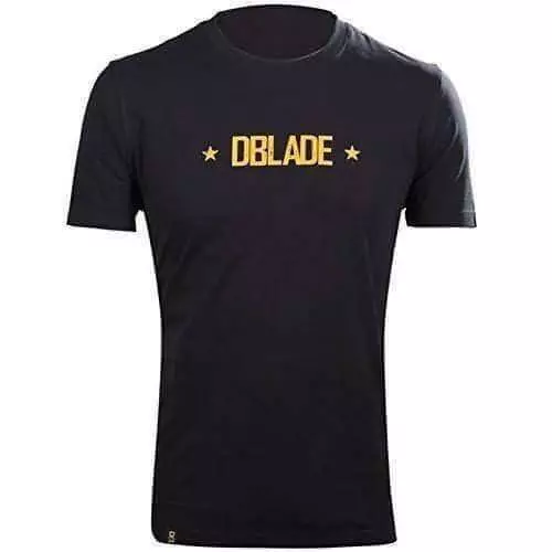 DBlade Mens T-Shirt Black Short Sleeve Top 100% Cotton Comfortable Work Wear