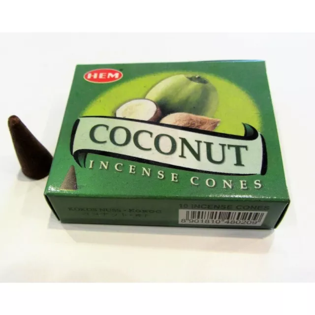 * Noix De Coco   -    Encens En Cone  -  Apaisant Et Relaxant   -  Ga10