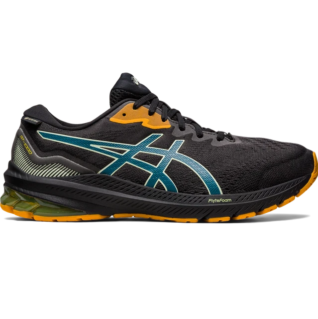 Asics GT-1000 11 GTX Herren Laufschuhe stabil schwarz türkis gelb 1011B447-003