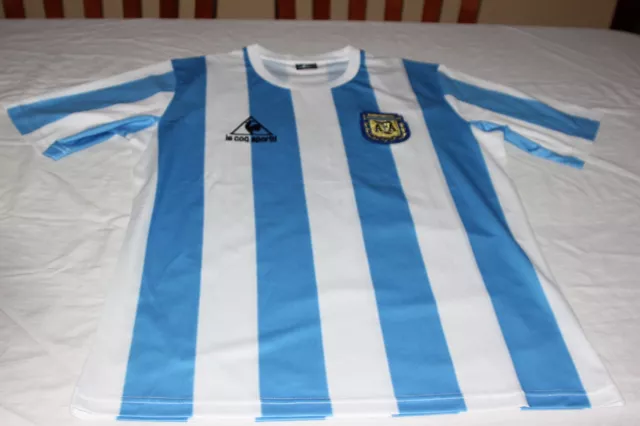 Camiseta Seleccion Argentina Mundial 86 Le Coq Talla M Nº 10 Maradona Reedicion