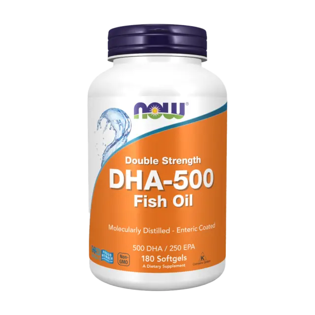 NOW Foods - DHA-500 Double Strength (180 Weichkapseln)