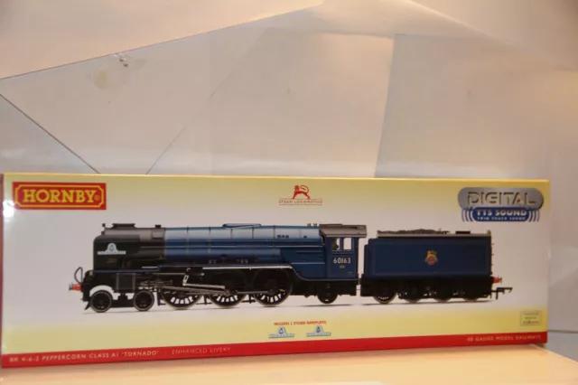 Hornby R3245TTS OO Gauge Class A1 - 4-6-2 BR Blue Tornado 60163 Loco - TTS Sound