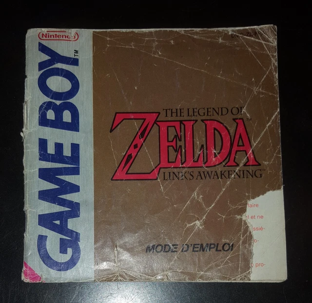 ANCIENNE NOTICE GAME BOY jeu The Legend of Zelda Link's Awakening FRA