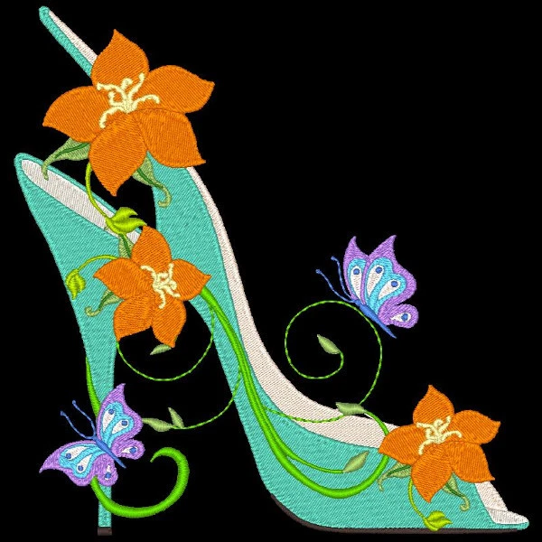 Fashionista Shoes - 30 Machine Embroidery Designs (Azeb) 6