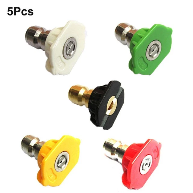 5Pcs Wash Quick Release Nozzle Spray Pressure Washer Jet