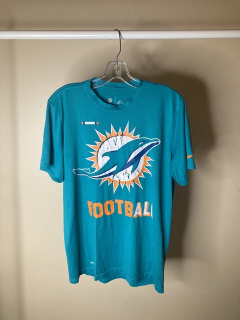 Nike Miami Dolphins Size Medium T-Shirt On Field