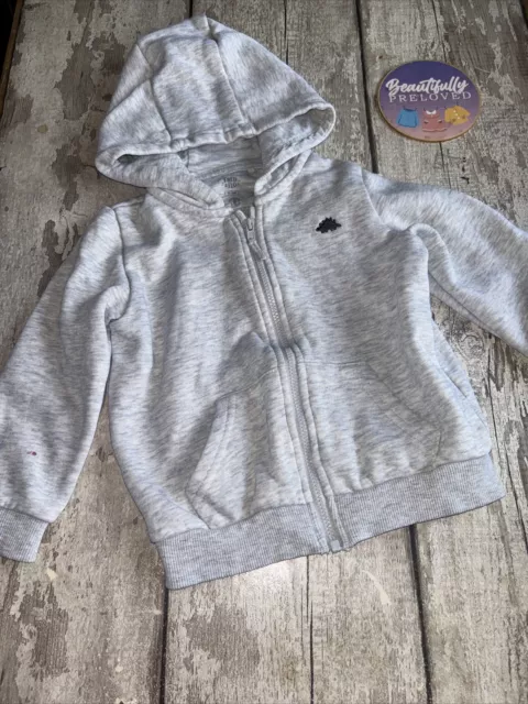 Baby Boys Dino Zip Up Hoodie By Fred & Flo Age 12-18 Months