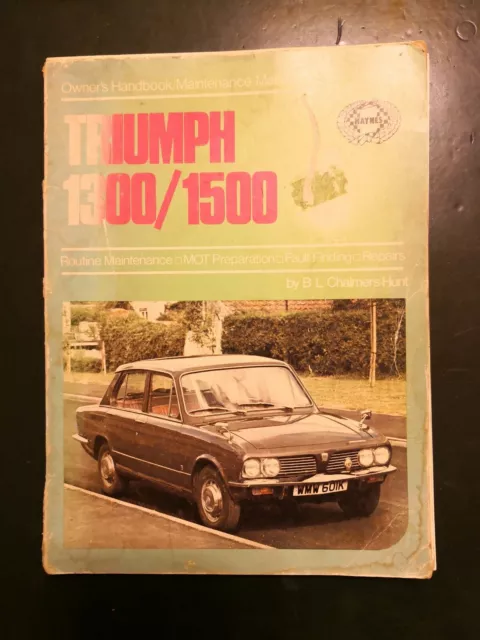 Haynes Triumph 1300/1500 owners handbook /maintenance manual, photos