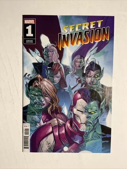 Secret Invasion #1 (2022) 9.4 NM Marvel 1:25 Retailer Incentive Camuncoli Cover
