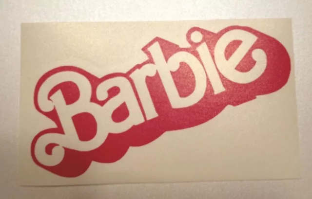 Barbie Logo Vinyl Decal Car Truck Laptop Sticker Barbie Movie Sticker - Shadow