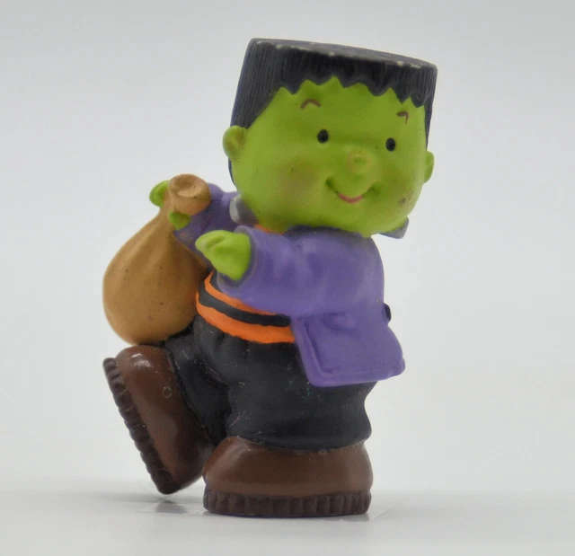 Halloween Hallmark Merry Miniatures 1995 Frankenstein Green Purple Vintage B-1