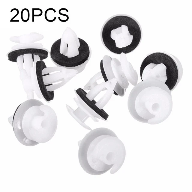 Konuooer 7703077250 Lot de 50 clips pour porte de voiture pour panneau de carte Laguna Scenic Master Megane Twingo Traffic Vivaro Movano Primastar Volvo V70 XC70 XC90