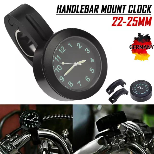 Universal Motorraduhr Uhr Uhren Clock Für Motorrad Fahrrad Lenkeruhr Wasserdicht