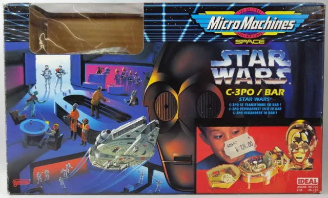 Star Wars - Galoob Micro Machines - C-3PO / Mos Eisley Cantina Bar Transforming