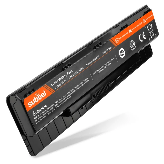 Ersatz Akku für ASUS N46 series G56JR-CN142D N56DP-S4036H G56JR-CN135H 4400mAh