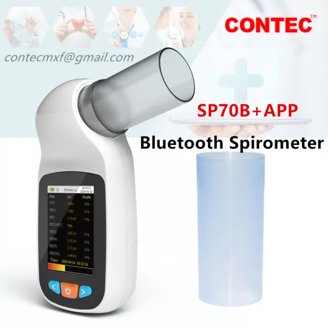 Digital Bluetooth Spirometer Lung Breathing Diagnostic Vitalograph Spirometry