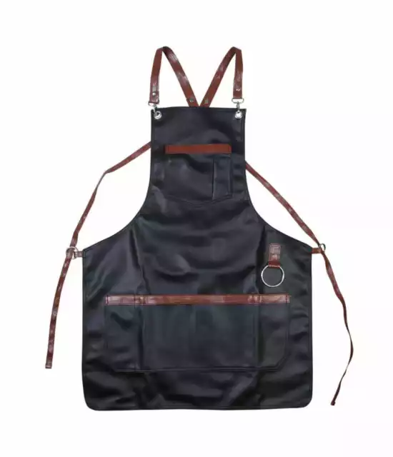 Professional Luxury PU Leather Hairdressing Apron Cape Barber Salon Hairstylist