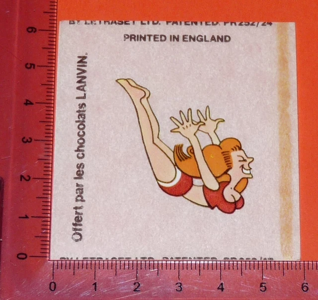 1977 Lanvin Chocolate Decal Decal For Circorama Circus Letterset