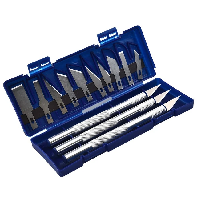 Kit strumenti per intaglio carta 13 pz set taglierine di precisione con custodia