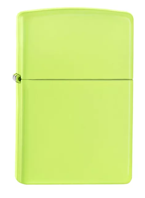 Briquet Zippo essence neon yellow dans Une boîte Cadeau de qualité