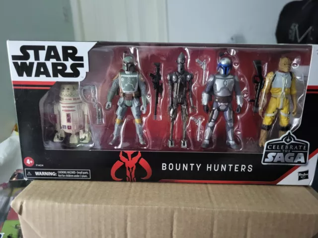 Star Wars Bounty Hunters Celebrate The Saga 5 Figure Pack Mint In Box