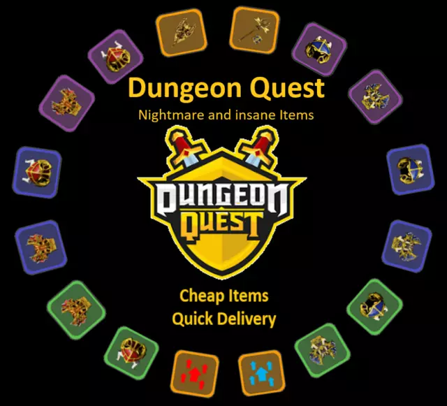 DUNGEON QUEST - Roblox - Warrior, Mage & Legendary Items £10.00 ...
