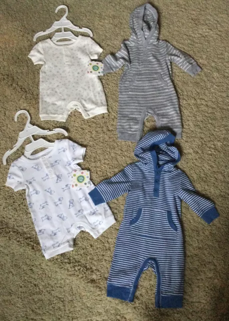 NWT Little Me 2 pack coverall ABC & Puppy