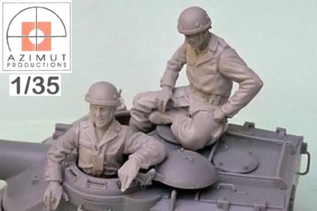 TANK CREW FRANCE 1950-1960  (2 fig) - AZIMUT ADV - 1/35 - REF 35712