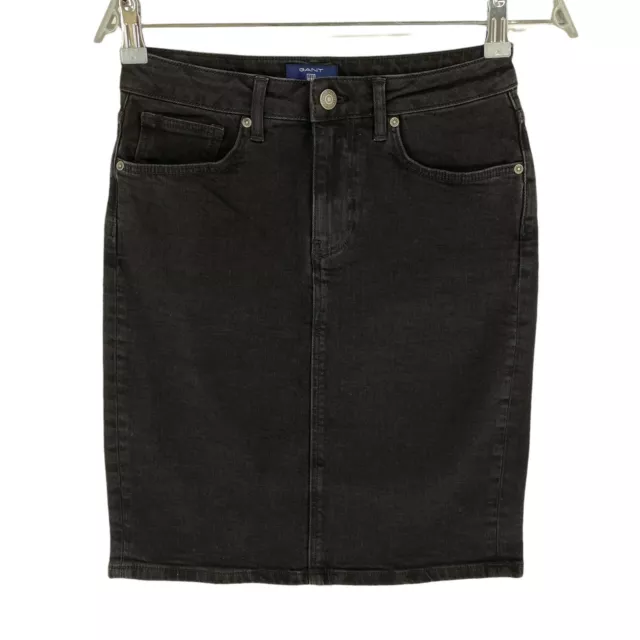 Gant Jupe en Denim Noir Taille EU 36 UK 10 US 6